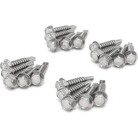 20 Marine Head Self Drilling Set Number 12 X 1 Inch For Wood Metal Plastics 304 SS Stainless Steel Corrosion Resistant
20 Marine Head Self Drilling Set Number 12 X 1 Inch For Wood Metal Plastics 304 SS Stainless Steel Corrosion Resistant