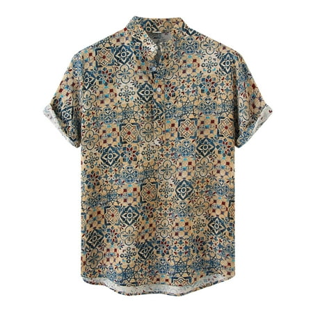 WANYNG Male Summer Casual Floral Print Shirt Tops Short Sleeve Stand Collar Shirt Blouse Long Sleep Shirts Men Pajamas Men
WANYNG Male Summer Casual Floral Print Shirt Tops Short Sleeve Stand Collar Shirt Blouse Long Sleep Shirts Men Pajamas Men