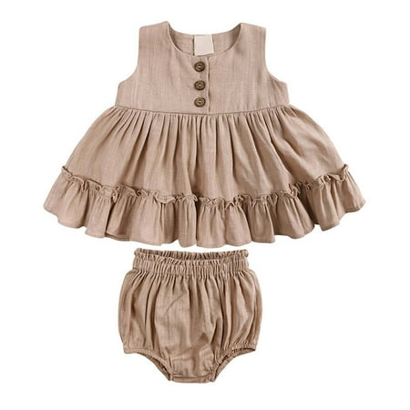 Fesfesfes Toddler Baby Girls Dress Dress Summer Cotton Linen Girl Baby Vest Skirt Leaf Petticoat Princess Skirt Bag Fart Pants Two-piece Set
Fesfesfes Toddler Baby Girls Dress Dress Summer Cotton Linen Girl Baby Vest Skirt Leaf Petticoat Princess Skirt Bag Fart Pants Two-piece Set