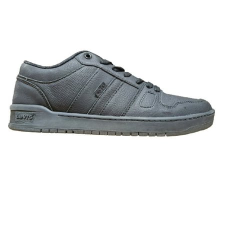Levi s Mens BB Lo Waxed Nubuck Sneaker Adult Black Mono Chrome 13 M US