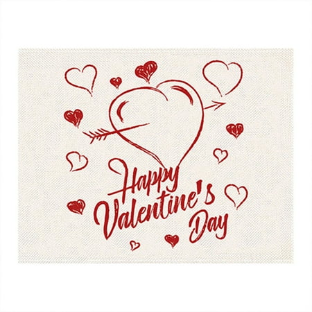 AUDeals New Valentine s Day Love Linen Placemat Digital Print Household Insulated Table Mats Western Placemat Tablecloth for Kitchen Dining Room Party Home Valentines Decorations
AUDeals New Valentine s Day Love Linen Placemat Digital Print Household Insulated Table Mats Western Placemat Tablecloth for Kitchen Dining Room Party Home Valentines Decorations