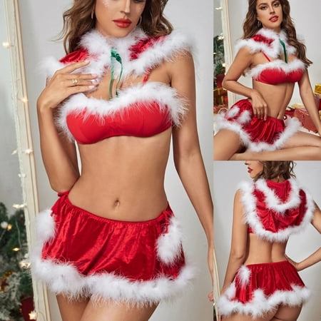 ERTUTUYI Women Christmas Leather Furs Stitching Shawl Perspective Wool Underwear
ERTUTUYI Women Christmas Leather Furs Stitching Shawl Perspective Wool Underwear