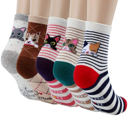 Jeasona Women s Cat Socks Cat Gifts for Cat lovers Cat Mom Gifts for women