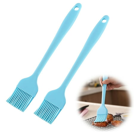 FUNNYFAIRYE Set of 2 Silicone Oil Brush Pastry Brush High Temperature Resistance Brushes for Baking Grilling BBQ Sauce 26 cm/10 Blue
FUNNYFAIRYE Set of 2 Silicone Oil Brush Pastry Brush High Temperature Resistance Brushes for Baking Grilling BBQ Sauce 26 cm/10 Blue