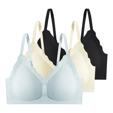 HHei_K Women s Extra-expansion Seamless Soft Support Small Chest Gathered Cup Three Hook-and-eye charming Bra 3-Pack
HHei_K Women s Extra-expansion Seamless Soft Support Small Chest Gathered Cup Three Hook-and-eye charming Bra 3-Pack
