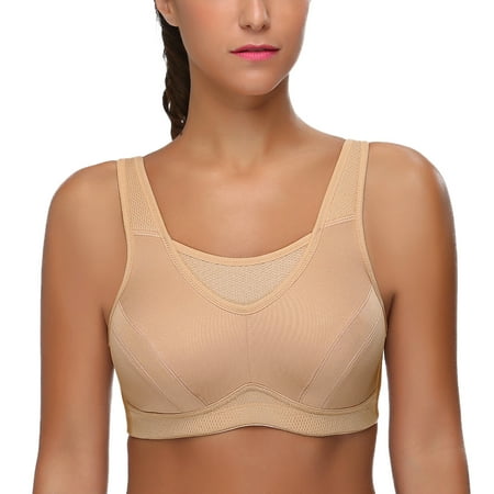 Wingslove Women s High Impact Wireless Full Coverage Plus Size Sports Bra Beige 48C
Wingslove Women s High Impact Wireless Full Coverage Plus Size Sports Bra Beige 48C