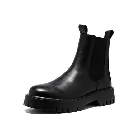Woobling Mens Short Bootie Pull On Chelsea Boot Platform Ankle Boots Walking Riding Booties Breathable Winter Shoes Elastic Comfort Black 6
Woobling Mens Short Bootie Pull On Chelsea Boot Platform Ankle Boots Walking Riding Booties Breathable Winter Shoes Elastic Comfort Black 6