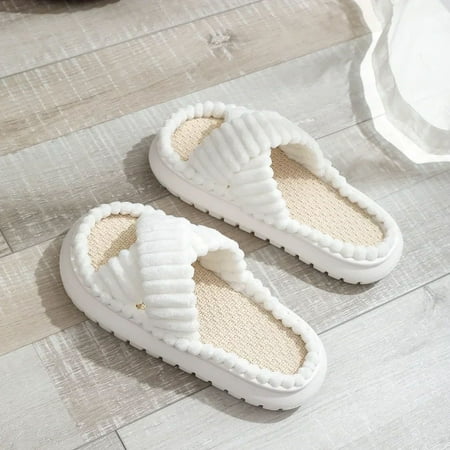 2024 Autumn Winter New Women Home Slippers Open-Toe Cross Band Linen Soled Indoor Slides Linen Soled Non-Slip Bathroom Slippers
2024 Autumn Winter New Women Home Slippers Open-Toe Cross Band Linen Soled Indoor Slides Linen Soled Non-Slip Bathroom Slippers