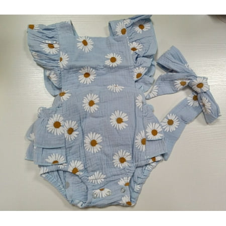 Newborn Baby Girls Summer Clothes Set Sleeveless Ruffled Chrysanthemum Print Romper + Bowknot Headband
Newborn Baby Girls Summer Clothes Set Sleeveless Ruffled Chrysanthemum Print Romper + Bowknot Headband