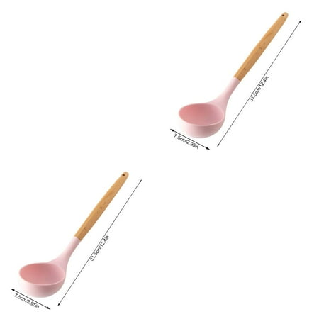 2pcs Wooden Handle Silicone Spatula Scraper Soup Spoon Brush Egg Beater Non-Stick Kitchen Utensil Soup Spoon
2pcs Wooden Handle Silicone Spatula Scraper Soup Spoon Brush Egg Beater Non-Stick Kitchen Utensil Soup Spoon