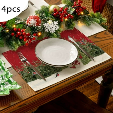 4PCS Christmas Placemat Cotton Linen Tablecloth Thermal Mat Kitchen Table Mat Silicone Mold for Chocolate Cake Candy Pudding Soap
4PCS Christmas Placemat Cotton Linen Tablecloth Thermal Mat Kitchen Table Mat Silicone Mold for Chocolate Cake Candy Pudding Soap