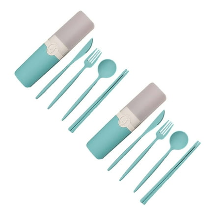 Spoon Portable Tableware Fork Spoon And Chopsticks Set Storage Box Five Piece Set
Spoon Portable Tableware Fork Spoon And Chopsticks Set Storage Box Five Piece Set