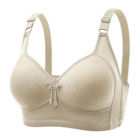 CLZOUD Comfy Bra Green Nylon Spandex Women Lace Back Button Shaping Cup Adjustable Shoulder Strap Large Size Underwire Bra 42
CLZOUD Comfy Bra Green Nylon Spandex Women Lace Back Button Shaping Cup Adjustable Shoulder Strap Large Size Underwire Bra 42