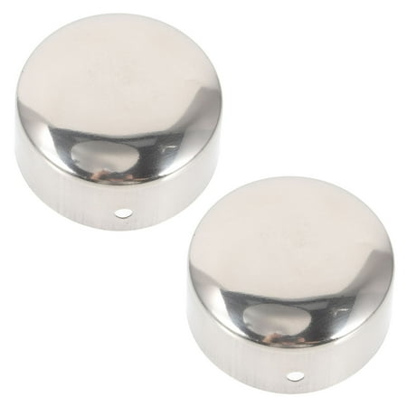 NUOLUX 2pcs Round Handrail End Plug Caps Hole Plugs Handrail End Caps for Wood Rail