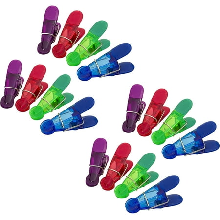 Simply Served Seal N Snack Multipurpose Clips Food Saving Chip Bag Sealers with Magnet Backs 16 Pack Colors may vary 
Simply Served Seal N Snack Multipurpose Clips Food Saving Chip Bag Sealers with Magnet Backs 16 Pack Colors may vary