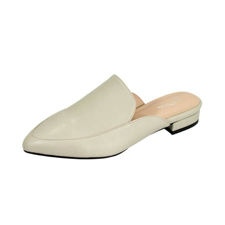 PEERAGE Maggie Women s Wide Width Dress Casual Leather Mules