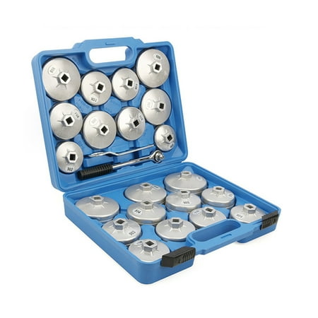 Tickas 23Pcs Oil Filter Captype Removal Socket Set 12inch 12.5mm Mouth Car Fuel Filter Remover Tools Kit Car Maintenance and Repairing Accessories
Tickas 23Pcs Oil Filter Captype Removal Socket Set 12inch 12.5mm Mouth Car Fuel Filter Remover Tools Kit Car Maintenance and Repairing Accessories