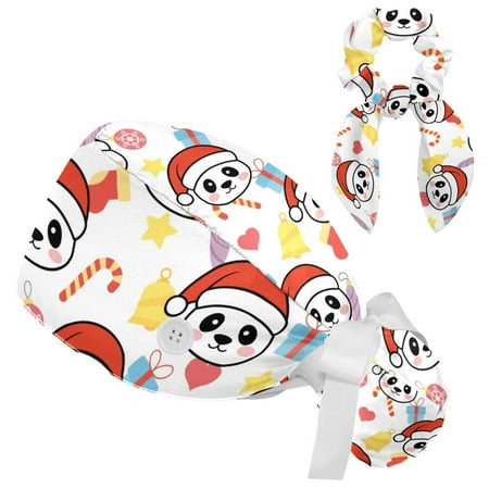 Working Cap with Buttons and Sweatband Scrub Hat Bouffant Caps with Scrunchie Panda Tie Back Hats
Working Cap with Buttons and Sweatband Scrub Hat Bouffant Caps with Scrunchie Panda Tie Back Hats