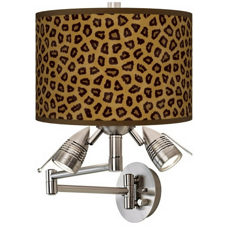 Giclee Gallery Safari Cheetah Giclee Plug-In Swing Arm Wall Lamp