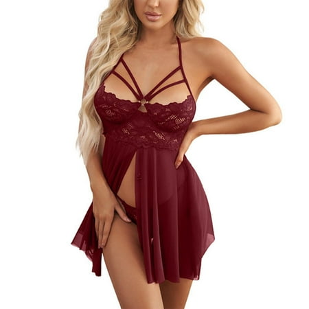 Miayilima Intimates For Women Suspender Sex Pajamas Female Tulle Lace Sex Nightdress
Miayilima Intimates For Women Suspender Sex Pajamas Female Tulle Lace Sex Nightdress