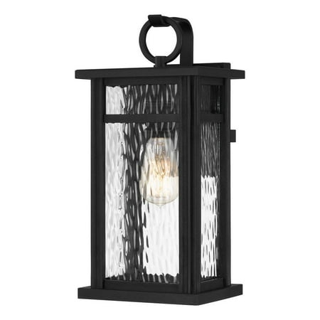 Moira 7.75 in. 1-Light Earth Black Outdoor Wall Lantern Sconce with Clear Water Glass
Moira 7.75 in. 1-Light Earth Black Outdoor Wall Lantern Sconce with Clear Water Glass