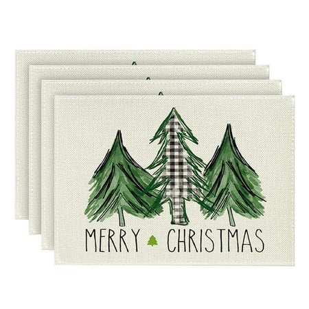 BNisBM 4PCS Christmas Placemat Cotton Linen Tablecloth Thermal Mat Kitchen Table Mat Breakthrough
BNisBM 4PCS Christmas Placemat Cotton Linen Tablecloth Thermal Mat Kitchen Table Mat Breakthrough