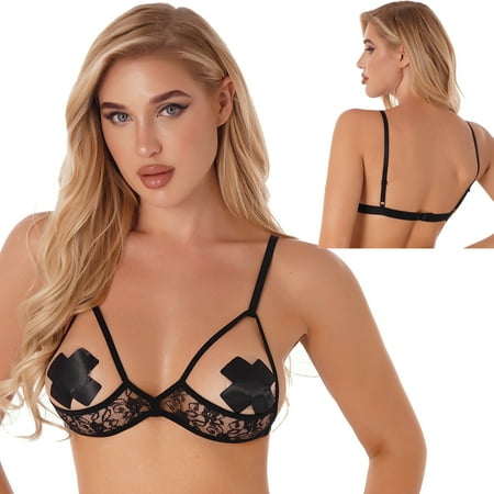 iiniim Women s Harness Elastic Cupless Cage Bra See Through Lace Lingerie Sexy Wireless Underwear
iiniim Women s Harness Elastic Cupless Cage Bra See Through Lace Lingerie Sexy Wireless Underwear