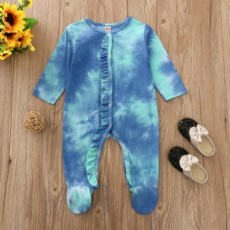 DAETIROS Quick Drying Newborn Baby Boys Girls Rainbow Tie-Dye Ruffle Romper Jumpsuit Clothes Outfits Blue
DAETIROS Quick Drying Newborn Baby Boys Girls Rainbow Tie-Dye Ruffle Romper Jumpsuit Clothes Outfits Blue