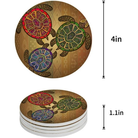 FMSHPON Ocean Sea Turtle Set of 8 Round Coaster for Drinks Absorbent Ceramic Stone Coasters Cup Mat with Cork Base for Home Kitchen Room Coffee Table Bar Decor
FMSHPON Ocean Sea Turtle Set of 8 Round Coaster for Drinks Absorbent Ceramic Stone Coasters Cup Mat with Cork Base for Home Kitchen Room Coffee Table Bar Decor