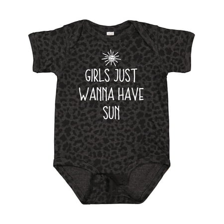 Inktastic Girls Just Wanna Have Sun Gift Baby Girl Bodysuit