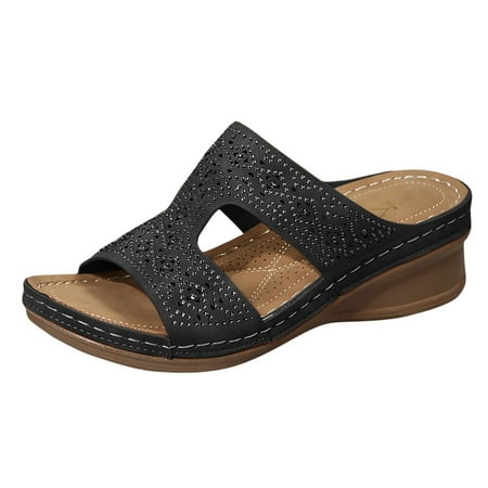 Jungdeepe Women s Summer Fashion Open Toed Rhinestone Leather Wedge Sandals Sandals Outdoor Casual Light Slippers
Jungdeepe Women s Summer Fashion Open Toed Rhinestone Leather Wedge Sandals Sandals Outdoor Casual Light Slippers