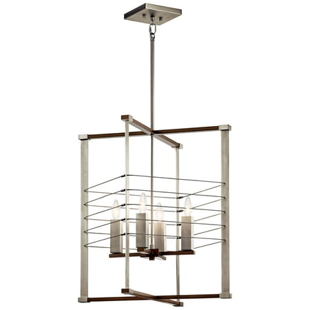 Kichler Lente 25 Wide Brushed Nickel Auburn 4-Light Foyer Pendant