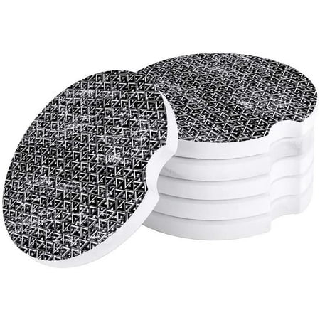 ZHANZZK Geometry Triangle in Black Set of 4 Car Coaster for Drinks Absorbent Ceramic Stone Coasters Cup Mat with Cork Base for Home Kitchen Room Coffee Table Bar Decor
ZHANZZK Geometry Triangle in Black Set of 4 Car Coaster for Drinks Absorbent Ceramic Stone Coasters Cup Mat with Cork Base for Home Kitchen Room Coffee Table Bar Decor