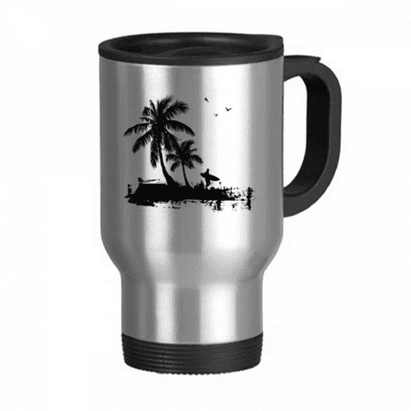 Beach Coconut Tree Illustration Pattern Travel Mug Flip Lid Stainless Steel Cup Car Tumbler Thermos
Beach Coconut Tree Illustration Pattern Travel Mug Flip Lid Stainless Steel Cup Car Tumbler Thermos