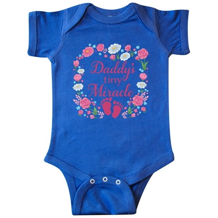 Inktastic Daddy s Tiny Miracle with Pink Flowers and Baby Footprints Gift Baby Boy or Baby Girl Bodysuit
Inktastic Daddy s Tiny Miracle with Pink Flowers and Baby Footprints Gift Baby Boy or Baby Girl Bodysuit