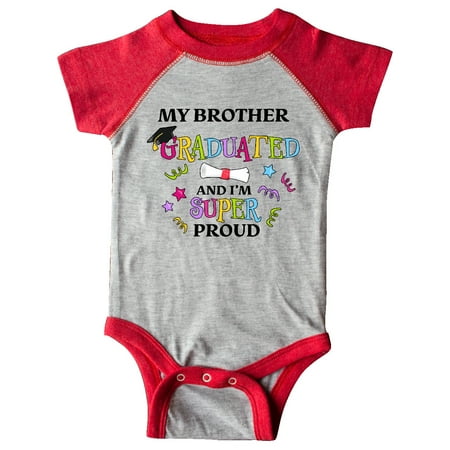 Inktastic My Brother Graduated and I m Super Proud Gift Baby Boy or Baby Girl Bodysuit
Inktastic My Brother Graduated and I m Super Proud Gift Baby Boy or Baby Girl Bodysuit