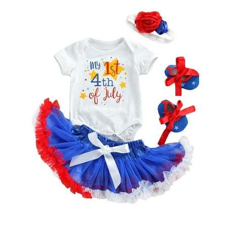 Brilliantme Infant Baby Girl Indenpendence Day Outfits Romper Dress+Leg Warmers+ +Headband My 1st 4th of July Clothes Set 
Brilliantme Infant Baby Girl Indenpendence Day Outfits Romper Dress+Leg Warmers+ +Headband My 1st 4th of July Clothes Set