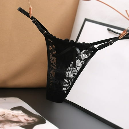 Tangnade womens underwear Sexy Underpants Thong Panties Low Waist Lace Briefs Black Free size
Tangnade womens underwear Sexy Underpants Thong Panties Low Waist Lace Briefs Black Free size