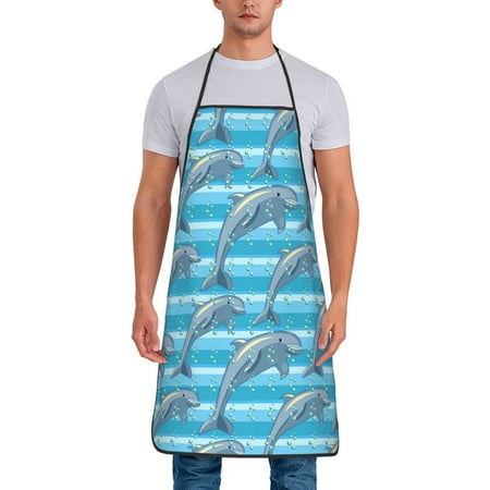 Naloa 1Pack Adjustable Bib Apron Waterdrop Resistant Cooking Kitchen Aprons for Women Men Chef Dolphin Print
Naloa 1Pack Adjustable Bib Apron Waterdrop Resistant Cooking Kitchen Aprons for Women Men Chef Dolphin Print