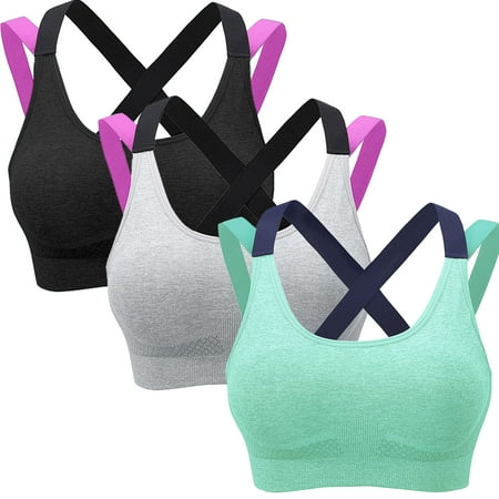 Elbourn Women s Sports Bra 3 Pack of Comfort Workout Gym Yoga Fitness Activewear Bra Plus Size
Elbourn Women s Sports Bra 3 Pack of Comfort Workout Gym Yoga Fitness Activewear Bra Plus Size