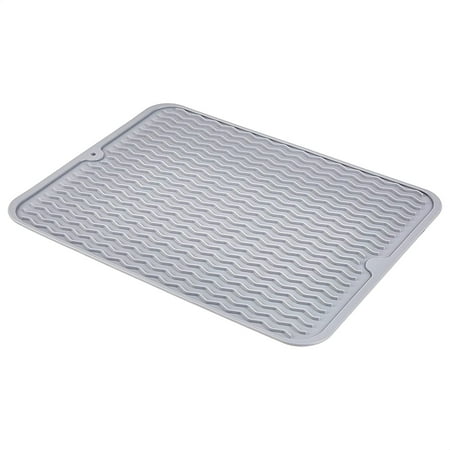 Silicone Dish Sink Drying Mat Reusable Easy to Drain and Clean 15.8 x 12-Inches
Silicone Dish Sink Drying Mat Reusable Easy to Drain and Clean 15.8 x 12-Inches