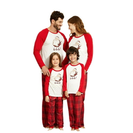 Carolilly 2 Pcs Christmas Pyjamas Long Sleeve Round Neck Santa Claus Print Top Plaid Trousers Casual Style Nightclothes
Carolilly 2 Pcs Christmas Pyjamas Long Sleeve Round Neck Santa Claus Print Top Plaid Trousers Casual Style Nightclothes