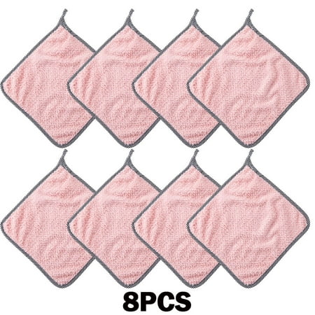 8pcs Kitchen Towels - Microfiber Cleaning Cloth - Premium Dish Towels Super Absorbent Coral Velvet Dish Cloths Cleaning Supplies for Cleaning Kitchen Tableware(pink)
8pcs Kitchen Towels - Microfiber Cleaning Cloth - Premium Dish Towels Super Absorbent Coral Velvet Dish Cloths Cleaning Supplies for Cleaning Kitchen Tableware(pink)