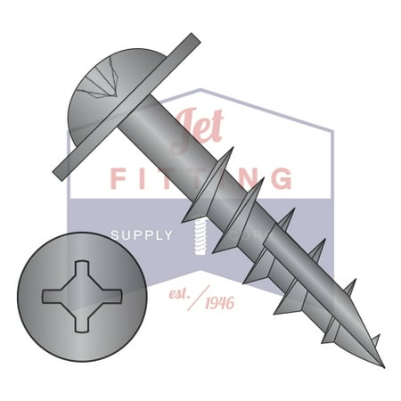 10-9 x 1 3/4 Deep Thread Wood Screws | Combo (Square Phillips) Drive | Round Washer Head w/ Type17 | 2/3 Thread Partially Threaded | Black Oxide (Quantity: 2300)
10-9 x 1 3/4 Deep Thread Wood Screws | Combo (Square Phillips) Drive | Round Washer Head w/ Type17 | 2/3 Thread Partially Threaded | Black Oxide (Quantity: 2300)