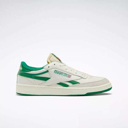 Reebok Womens Club C Revenge Sneaker 3.5 Chalk/White/Glen Green