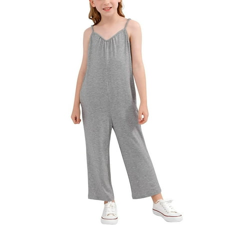 BAYAIXZ Jumpsuit Girls Fashion Solid Casual Romper Sleeveless Halter Long Pants Jumpsuit With Side Pockets (Gray M)
BAYAIXZ Jumpsuit Girls Fashion Solid Casual Romper Sleeveless Halter Long Pants Jumpsuit With Side Pockets (Gray M)