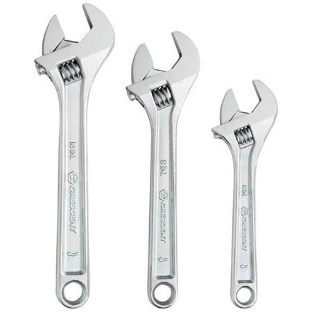 Crescent Crescent AC3PC Adjustable Wrench Set Silver