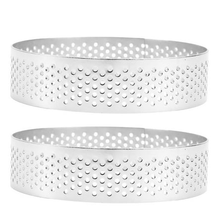 NUOLUX 2Pcs Round Tarts Rings Stainless Cake Rings Metal Mousse Circle Baking Gadget
NUOLUX 2Pcs Round Tarts Rings Stainless Cake Rings Metal Mousse Circle Baking Gadget