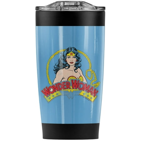Wonder Woman Vintage Wonder Stainless Steel Tumbler 20 oz Coffee Travel Mug/Cup Vacuum Insulated & Double Wall with Leakproof Sliding Lid | Great for Hot Drinks and Cold Beverages 
Wonder Woman Vintage Wonder Stainless Steel Tumbler 20 oz Coffee Travel Mug/Cup Vacuum Insulated & Double Wall with Leakproof Sliding Lid | Great for Hot Drinks and Cold Beverages