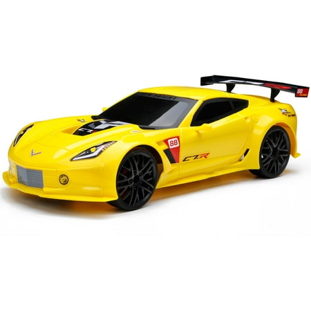 1:12 Full-Function Chargers Corvette C7R R/C Car, Yellow